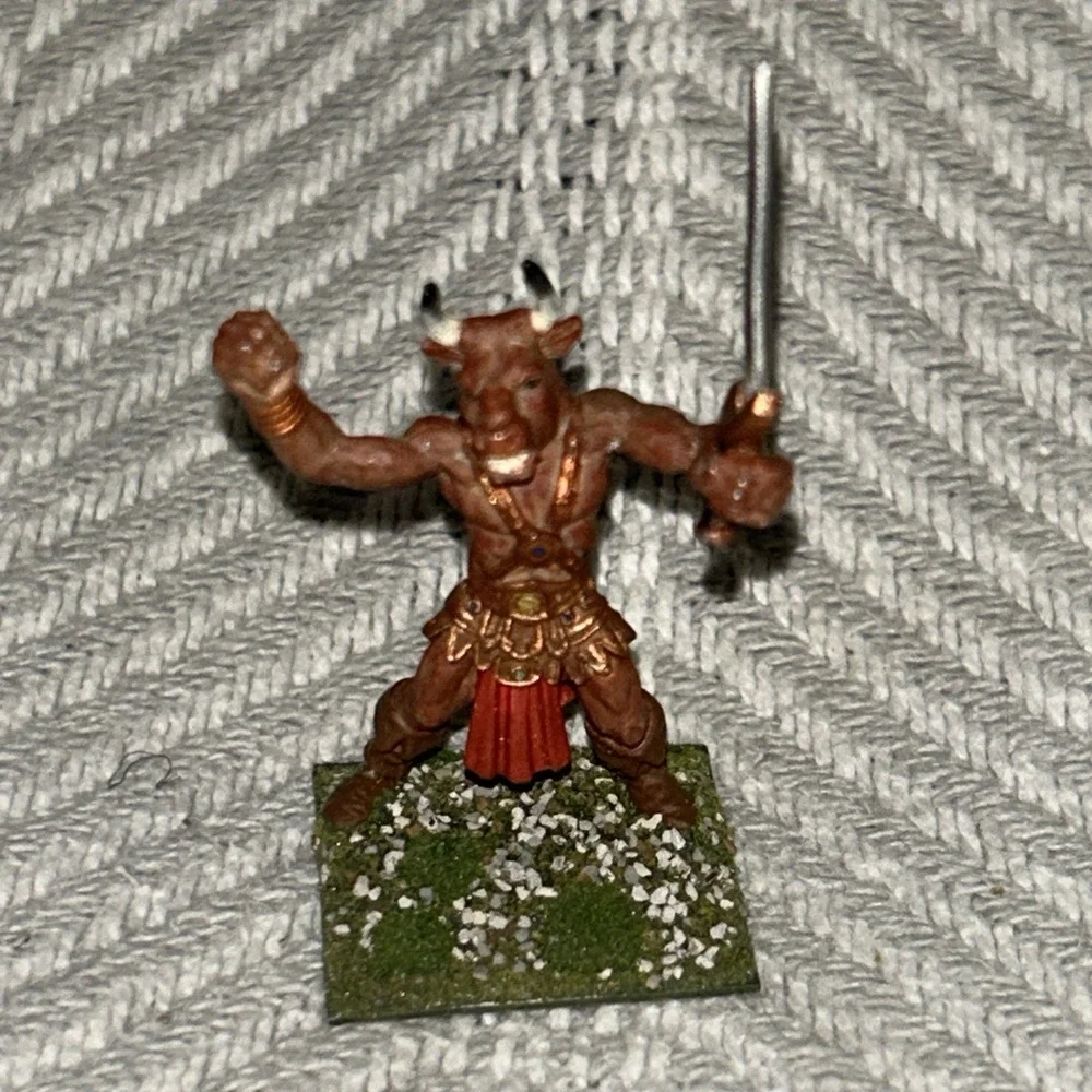 Ral Partha‎ Dungeons & Dragons Dragonlance Chot Et-Kalin Miniature Minotaur Rare
